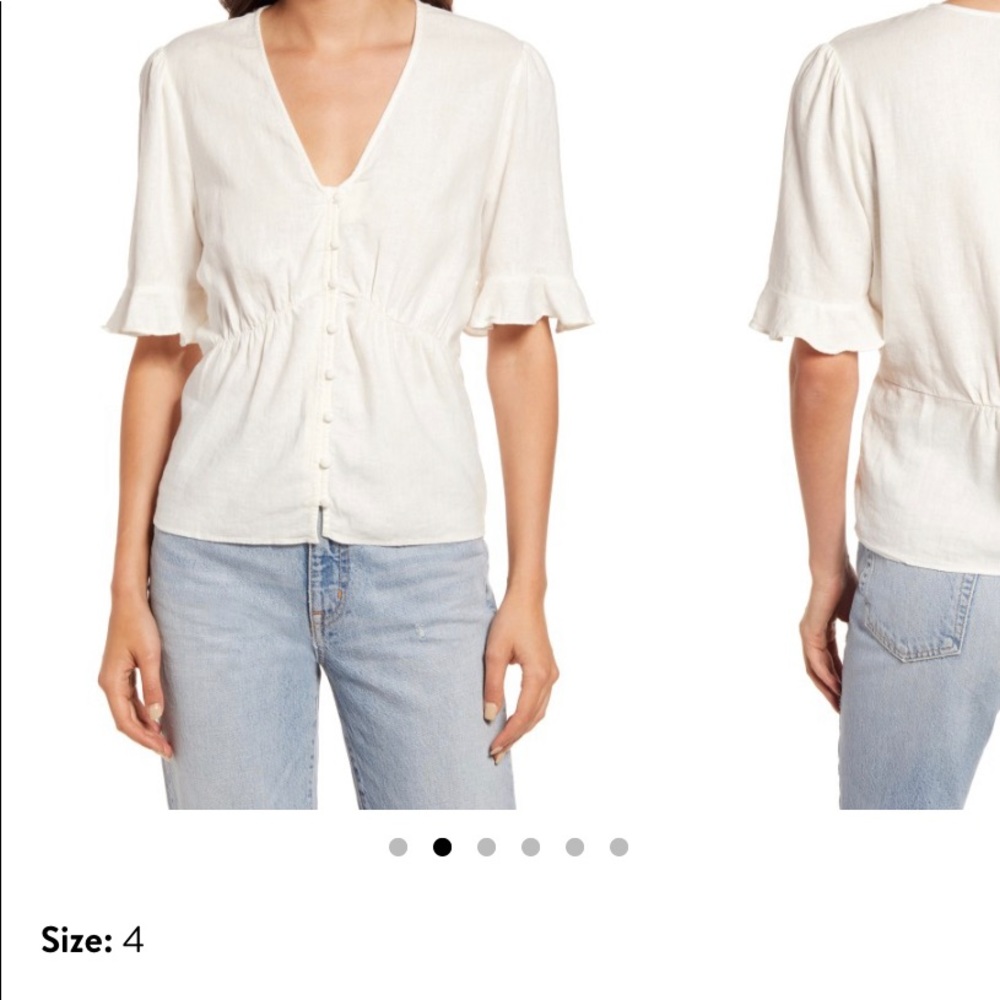 Madewell off white top